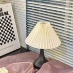 Minimalist Creative Fabric Shade Desk Lamp for Reading Minimalist Style Bedside Table Lamp Living Room - Image 4