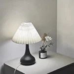 Minimalist Creative Fabric Shade Desk Lamp for Reading Minimalist Style Bedside Table Lamp Living Room - Image 5