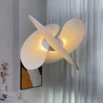Modern Decorative White Fabric Chindelier Creative Minimalist Designer Pendant Lamp for Hotel Kitchen Lighting