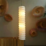 Customize Unique Shape Paper Pendant Lamp With Big Shade for Living Room Villa Paper Lantern Light - Image 3