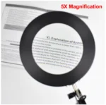 Facial Lamp with LED Magnifying Glass Table Lamp with Clip Long Arm Desk Lamp - Image 6