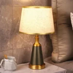 Postmodern Simple Luxury Bedroom Bedside Table Lamp With Fabric Lampshade Eye Protection Study Table Lamp - Image 6