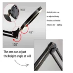 High Quality Salon Work Folding Long Arm Desk Lamp with 8x Magnifier Nail Art Reading Table Lamp - Image 6