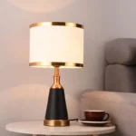 Postmodern Simple Luxury Bedroom Bedside Table Lamp With Fabric Lampshade Eye Protection Study Table Lamp