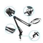 Facial Lamp with LED Magnifying Glass Table Lamp with Clip Long Arm Desk Lamp - Image 5