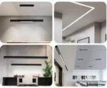 Hot Selling Home Office LED Linear Pendant Light Surface Mounted Adjustable Height Long Strip Hanging Light - Image 5