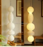 Customize Unique Shape Paper Pendant Lamp With Big Shade for Living Room Villa Paper Lantern Light - Image 6