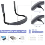 Portable USB Rechargeable Gooseneck Flexible Led Reading Light Eye Protection Book Light for Reading Study Neck Light - Image 3