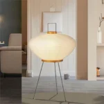 Wholesale Retro Foldable Rice Paper Table Lamp Modern Tripod Desk Lamp for Living Room Hotel - Image 2