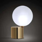 New Luxury Golden Glass Ball Table Lamp Nordic Creative Living Room Bedroom Bedside Table Lamp - Image 6
