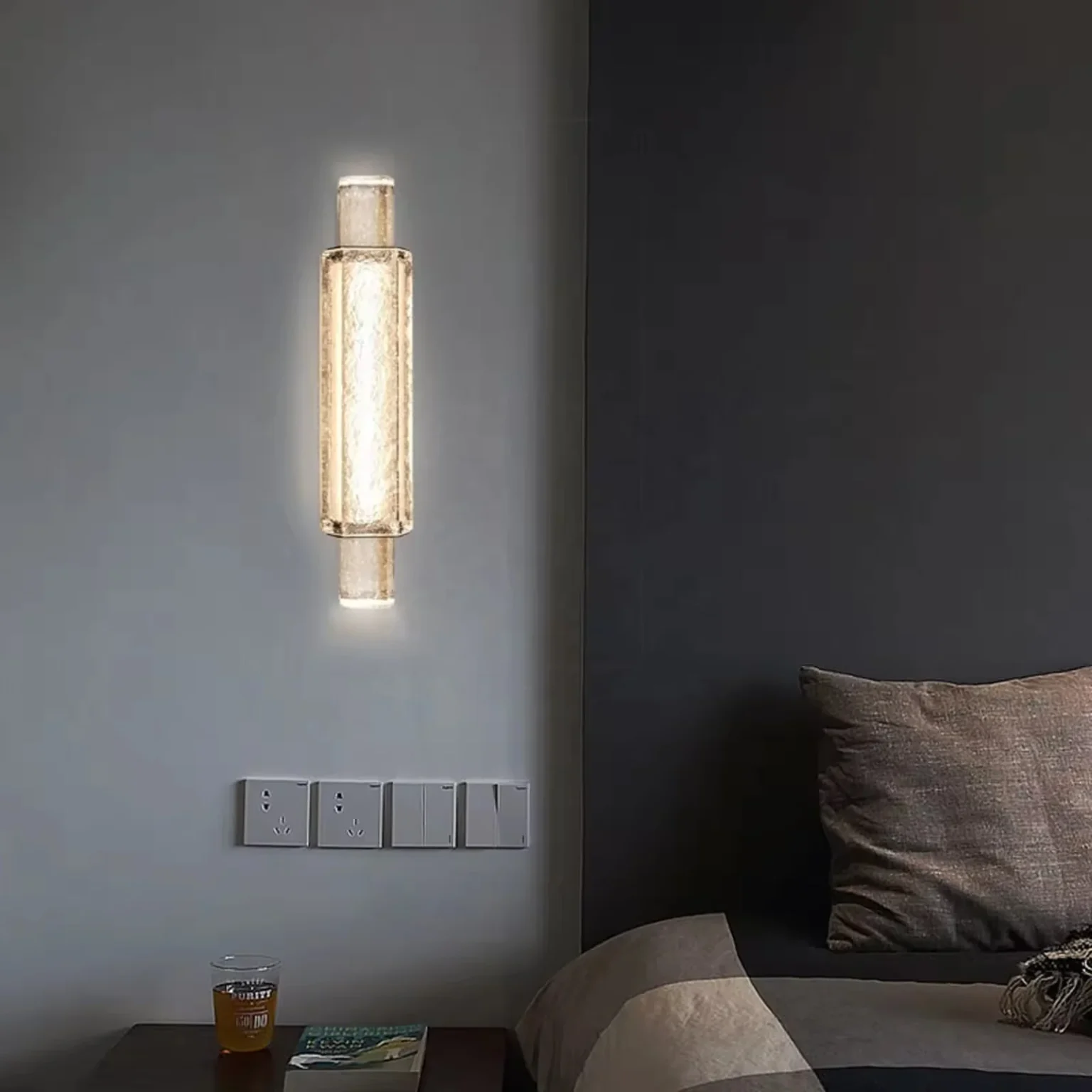 Minimalist Luxury LED Crystal Wall Sconces Light for Living Room Bedroom Decorative Wall Lamp - Image 6