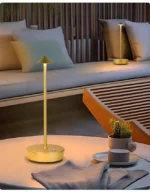 Modern Portable Cordless Restaurant Table Lamp Rechargeable with Battery Power Home Decor Luxury Metal Table Lamp - Image 3