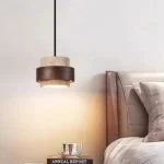 Modern Indoor Decorative Travertine Pendant Light for Living Room Hanging Lamps Restaurant Hotel Lighting - Image 2