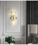 Decoration Model Room Bedroom Bedside Luxury Crystal Wall Lamp Light Mounting Bracket - Image 2