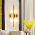 Luxury Design Crystal Wall Lamp Bedroom Bedside Corridor Aisle Lighting Golden Wall Lamps - Image 4