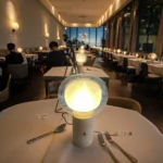 Modern Luxury Rechargeable Traverine Table Lamp for Living Room Restaurant Atmosphere Glass Table Lamp With Battery - Image 2