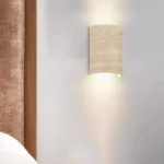 China Wholesale of Household Furniture Travertine up Down LED Wall Sconce Lamp