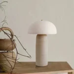 Home Decorative Handmade Mushroom Ceramic Table Lamp Designer Hotel Bedroom Bedside Desk Lamp - Image 6