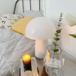 Modern Luxurious Glass Mushroom Table Lamp Home Decoration Bedroom Living Room Simple Bedside Desk Lamp - Image 6