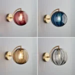 Online Home Decor Websites Bedside Light Glass Wall Mounted Lamp - Image 6