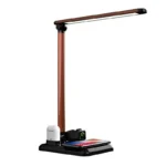 2025 New Product Dimmable Rechargeable Led Light Desk Lamp With Fast Wireless Charger Folding Table Lamp for Office Student