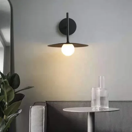 Indoor Decoration Round Wall Light Vintage Simple Design Living Room Staircase Wall Lamp Ceiling Light
