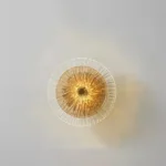 Nordic Up and Down Light Glass Lampshade Wall Lamp Living Room Bedroom Decorative Round Wall Lamp - Image 6