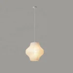 Unique Design Living Room Paper Pendant Lamp Japanese Style Chandelier for Apartment Mall Hanging Paper Lantern