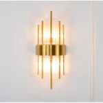 Luxury Design Crystal Wall Lamp Bedroom Bedside Corridor Aisle Lighting Golden Wall Lamps - Image 5