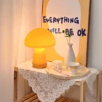 Modern Luxurious Glass Mushroom Table Lamp Home Decoration Bedroom Living Room Simple Bedside Desk Lamp - Image 5