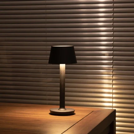 Modern Decoration Living Room Bedroom Dinning Room Black Table Lamp Cordless Desk Light