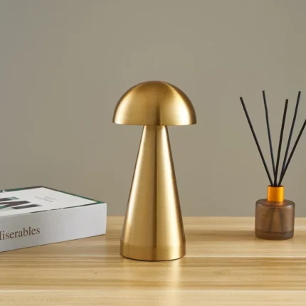 Creative Retro Rechargeable Led Table Lamp Battery Powered Restaurant Hotel Touch Cordles Desk Lamp