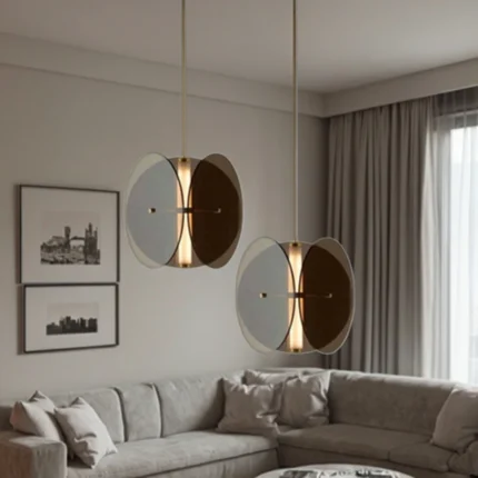 LED Glass Pendant Lamp Light Hanging Lamp Office Pendant Modern Lamp for Shop Dinning Room