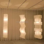 Wabi Sabi Rice Paper Pendant Lamp Creative Lampshade Decoration Big Hanging Light Living Room Hotel Paper Lantern Lamp - Image 6
