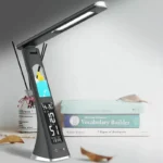 Desk Lamp LED Desk Light With Clock Calender Thermometer Display Foldable Touch Switch 3 Levels of Dimmable Table Lamp Dock - Image 3