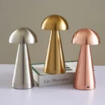 Creative Retro Rechargeable Led Table Lamp Battery Powered Restaurant Hotel Touch Cordles Desk Lamp - Image 5