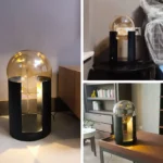 L0uxury Hotel Decorative Black Table Lamp Glass Ball Shade for Hotel Bedroom Reading Led Table Lamp - Image 3