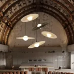 Modern Metal Flying Saucer UFO Chandelier Minimalist Black Pendant Lights for Living Room Dinning Room - Image 2
