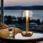 Modern Portable Touch Dimming Rechargeable Table Lamp Luxury Cordless Restaurant Table Lamp - Image 3