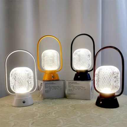 Multifunction Portable Crystal Cordless Table Lamp Bottle Rechargeable LED Desk Lamp