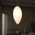 Factory Wholesale Wabi Sabi Style Handmade Paper Lamp Retro Chandelier for Restaurant bar Lantern Paper Pendant Lamp - Image 4