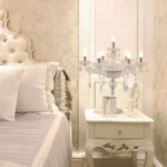 Modern Luxury Wedding Table Lamp Candelabra Decoration Crystal Candle Table Lamp - Image 3