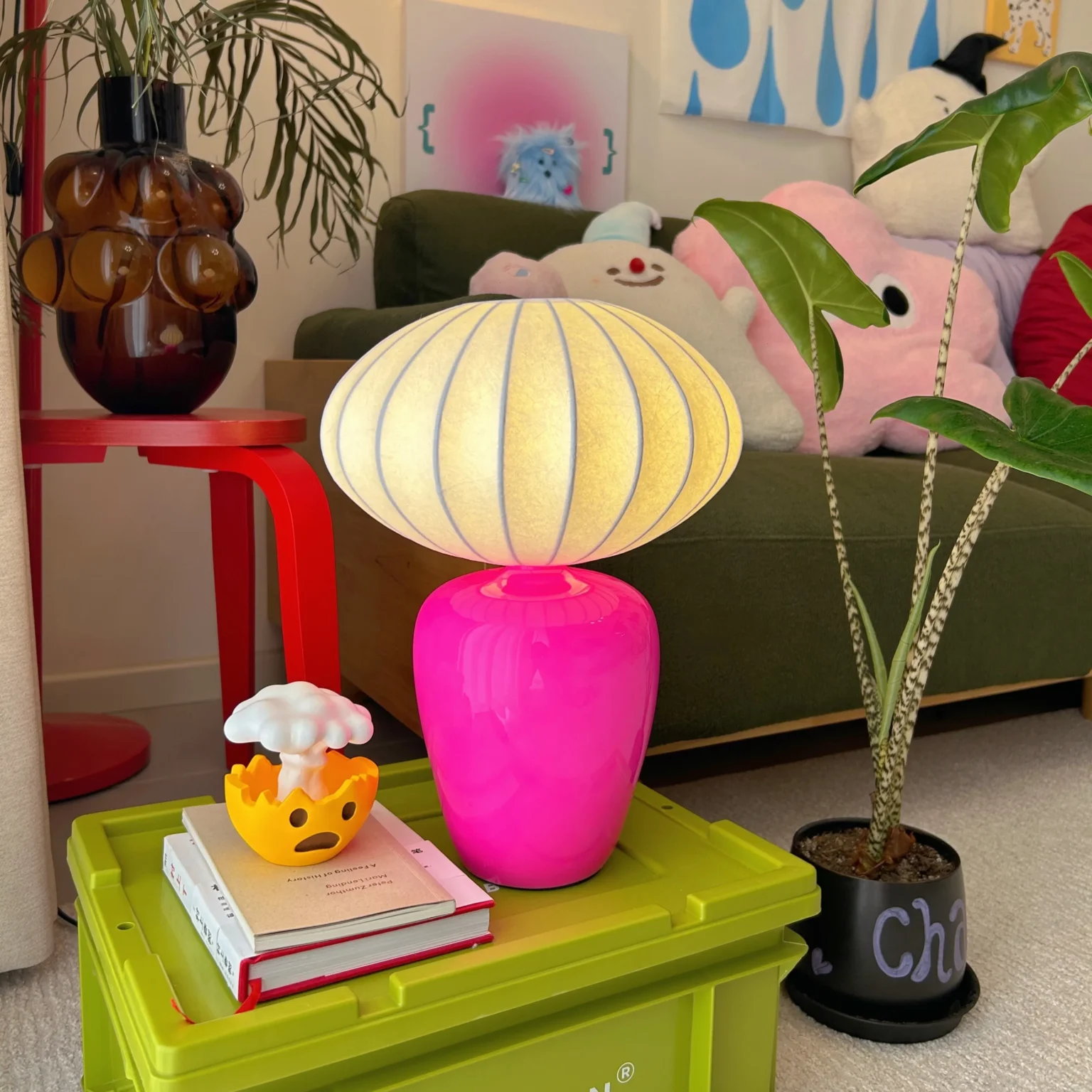Modern Cute Ceramic Table Lamp with Fabric Lampshade Hotel Bedroom Bedside Desk Lamp Gift Decorative Lamp - Image 2