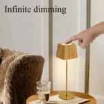 Hot Sale Minimalist Home Decor Dimmable Rechargeable Table Lamp for Restaurant Hotel Cordless Table Lamp - Image 4