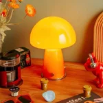 Modern Luxurious Glass Mushroom Table Lamp Home Decoration Bedroom Living Room Simple Bedside Desk Lamp - Image 2