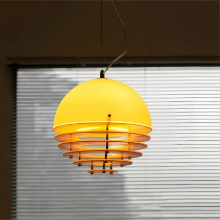 New Luxury Sunset Orange Atmosphere Chandelier for Restaurant Cafe Living Room Decor Pendant Lights