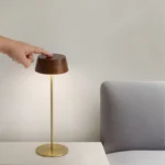 High Quality Metal Rechargeable Table Lamp Creative Wireless Restaurant Lighting Luxury Table Lamp Battery - Image 6