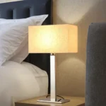 Simple Square Lampshade Hotel Bedside Desk Lamp Classic Bedroom Metal Table Lamp Study Reading Light - Image 2