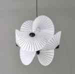 Nordic Designer Umbrella Pendant Light Creative Fabric Ceiling Hanging Light for Hotel Living Room Decor