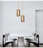 LED Nordic Pendant Light American Creative Glass Dining Room Chandelier - Image 6